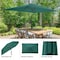 Pure Garden 10 Rectangular Patio Umbrella, Green 50-LG1278 - alternate 3